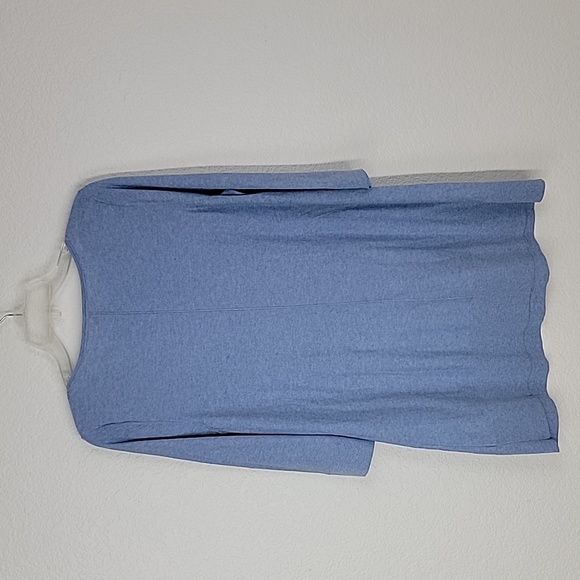 J. Jill single pocket sweater tunic light blue heron size medium - Picture 9 of 11